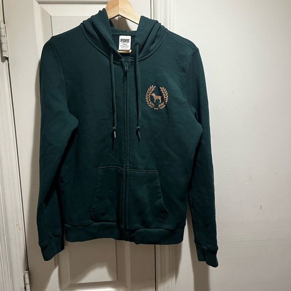 Pink VS Love Pink sweatshirt with hoodie and sequins - Picture 9 of 12